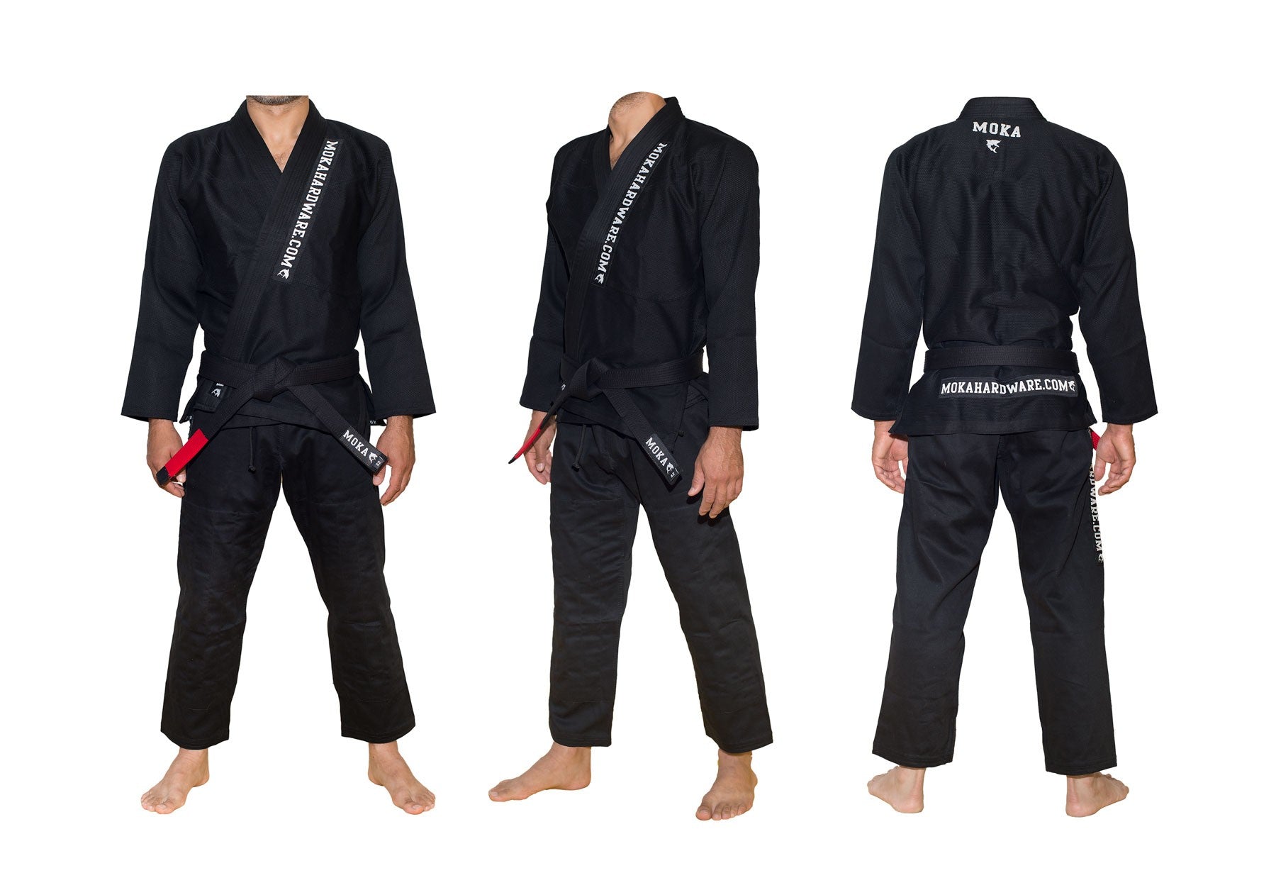 MokaHardware Black Simple BJJ Gi