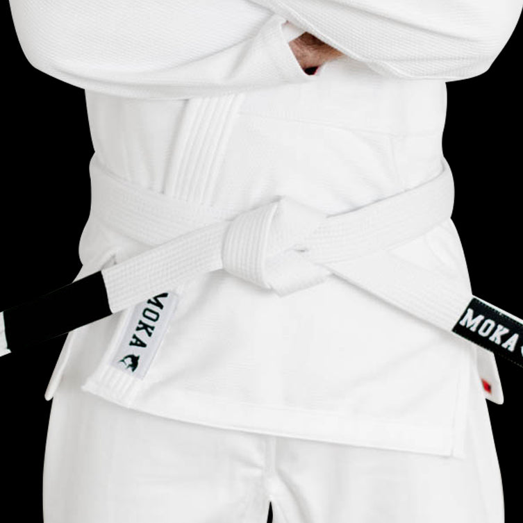 Mokahardware BJJ Belt White