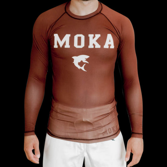 Moka Rash Guard Brown