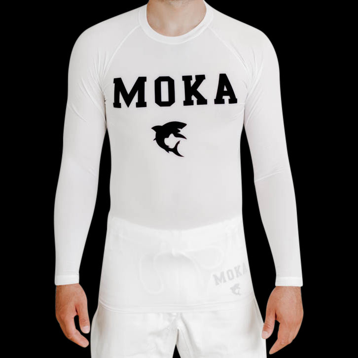 Moka Rash Guard White