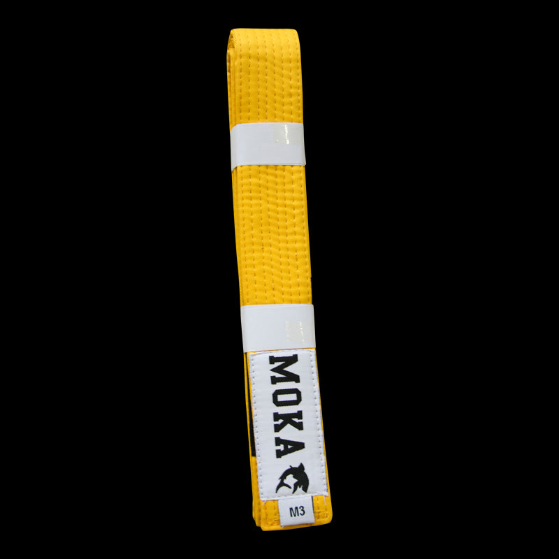 Mokahardware Kids BJJ Belt Yellow